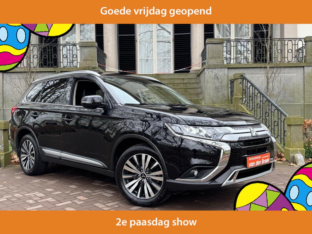 Mitsubishi Outlander 2.0 4WD Limited+ 7P Automaat Leder Navi, Automaat, 1998 cc, Zwart, 4 cilinders