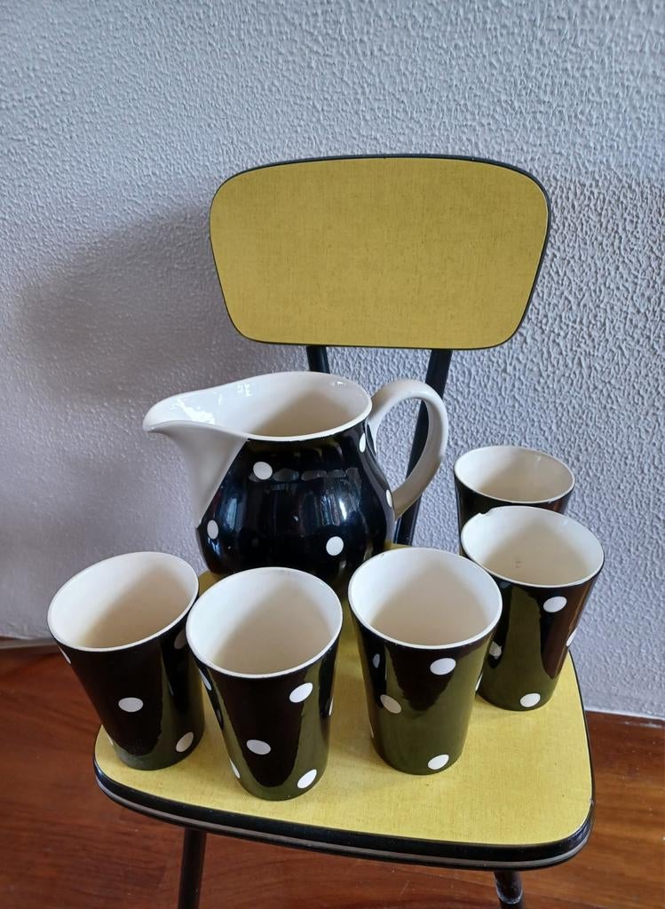 Regout Melkkan + melkbekers (1958), Antiek en Kunst, Ophalen of Verzenden