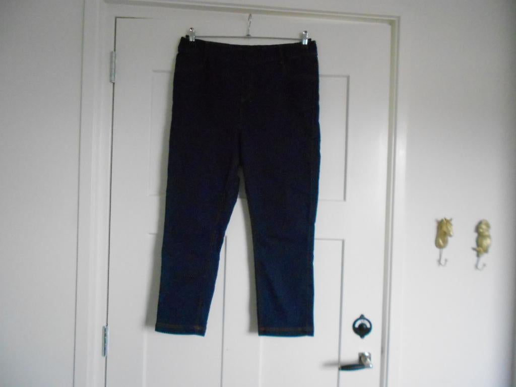 MS Mode donkerblauwe stretch capri jeans, maat 46., Blauw, Maat 46/48 (XL) of groter, Nieuw, Ophalen of Verzenden