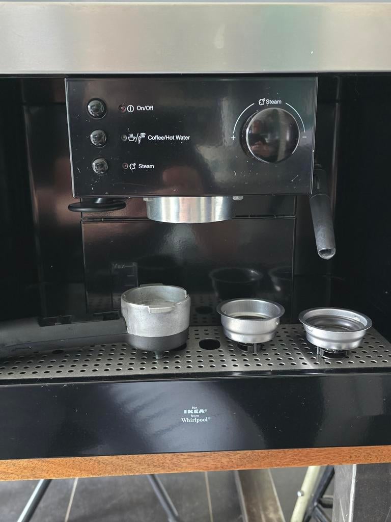 Inbouw espressomachine, Witgoed en Apparatuur, Koffiezetapparaten, Ophalen, Espresso apparaat, Gemalen koffie, Zo goed als nieuw