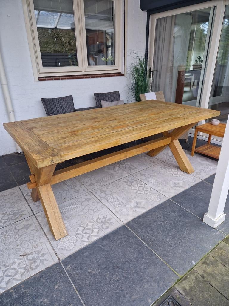 Te koop tuintafel, Tuin en Terras, Tuintafels, Ophalen of Verzenden, Rechthoekig