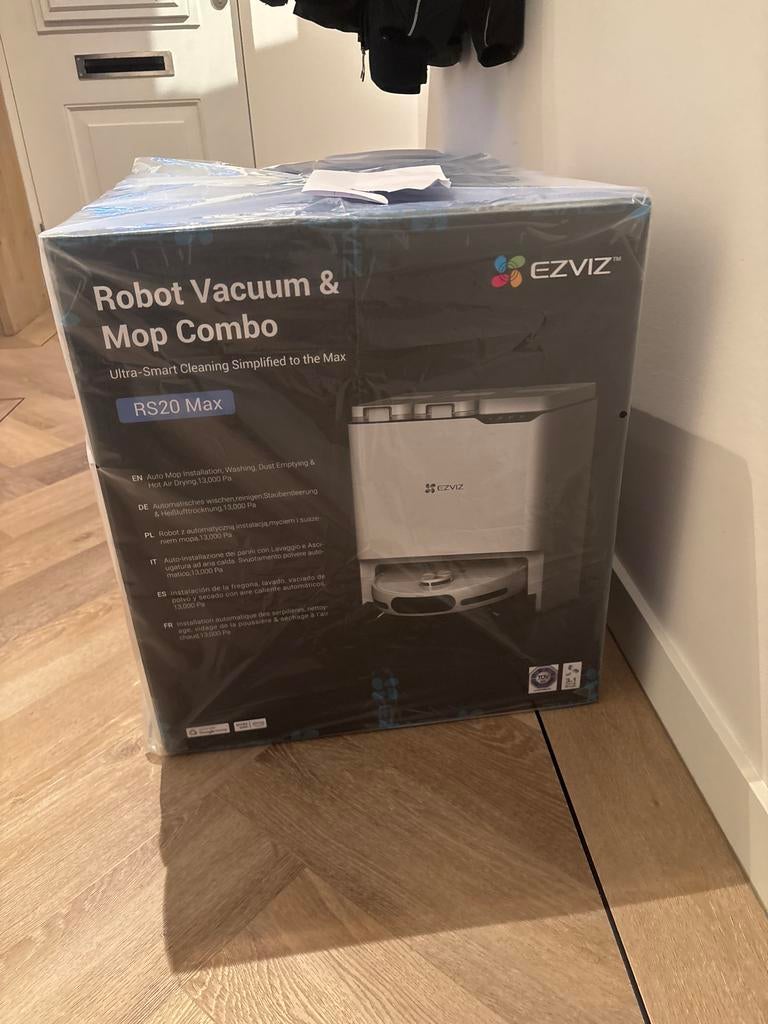 Ezviz RS20 Max Robot Vacuum & Mop Combo, Ophalen, Nieuw, Robotstofzuiger, Minder dan 1200 watt