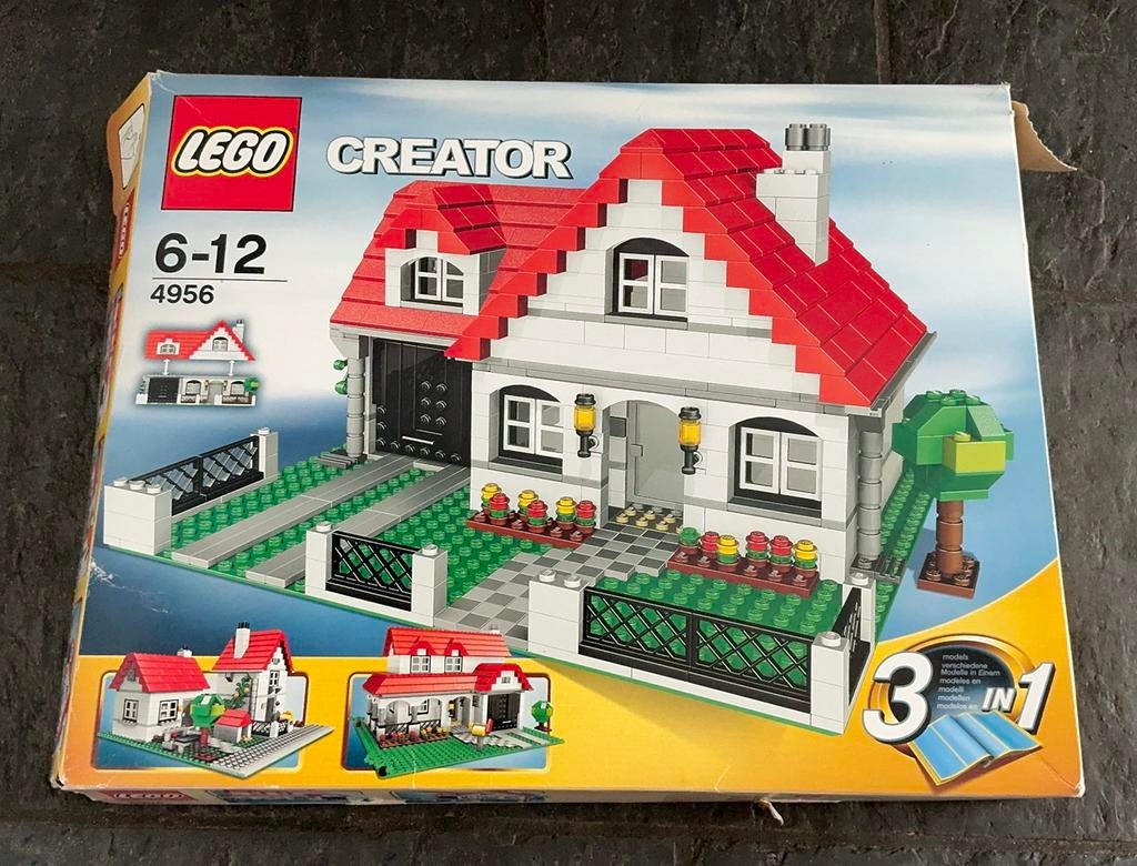 LEGO Creator Huis - 4956. Compleet met boekjes en doos. ., Kinderen en Baby's, Speelgoed | Duplo en Lego, Ophalen of Verzenden