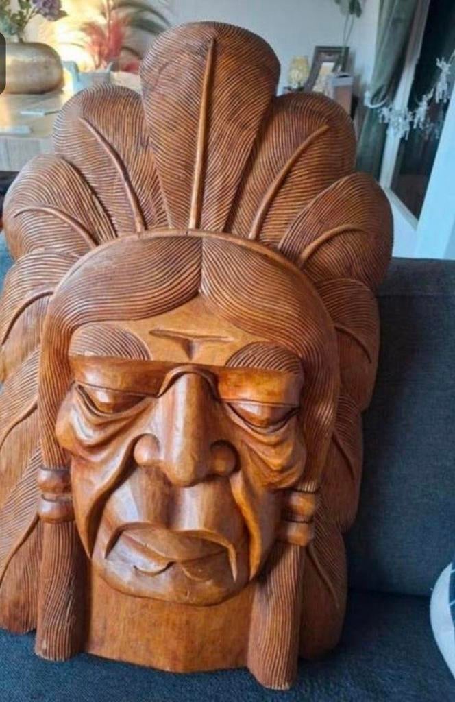 Indianen hoofd  alleen ophalen, Ophalen