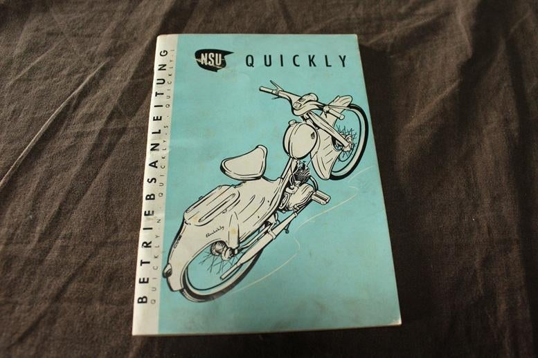 NSU Quickly 1959 mofa betriebs anleitung instructie boekje, Fietsen en Brommers, Ophalen of Verzenden, Zo goed als nieuw