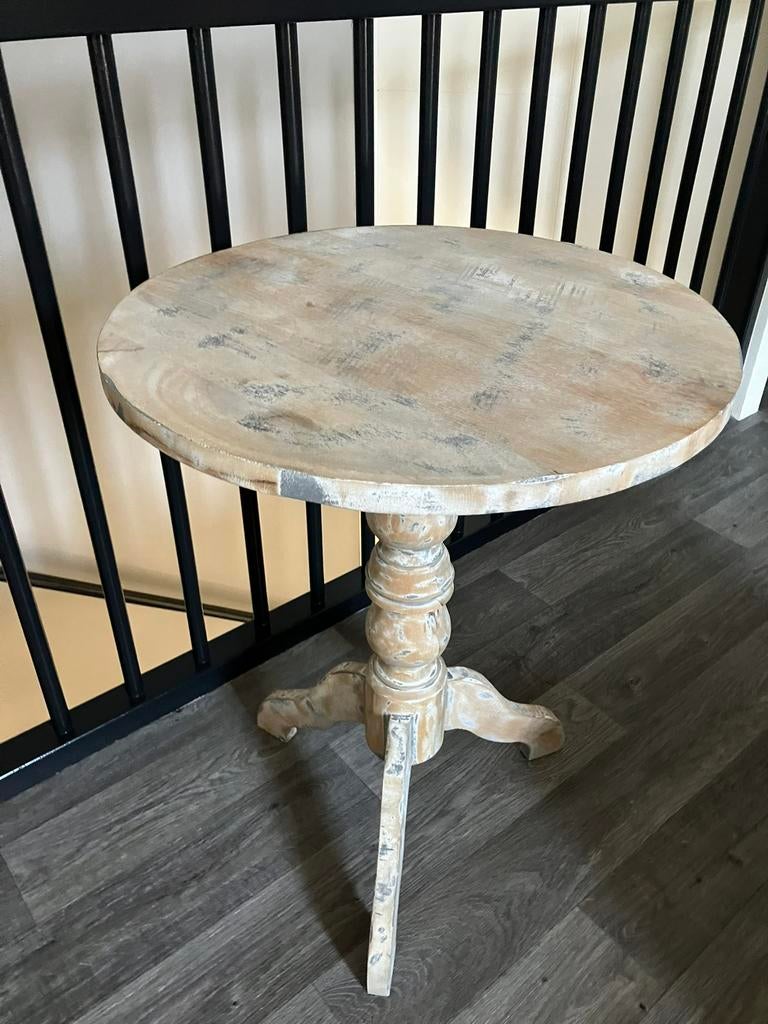 Leuk bijzettaffeltje, Ophalen, Rond, Zo goed als nieuw, 75 cm of meer