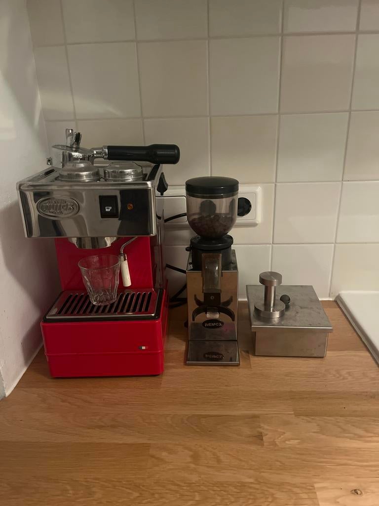 Quick Mill 0820 Espresso Machine met Demoka Grinder, Witgoed en Apparatuur, Koffiezetapparaten, Ophalen, Afneembaar waterreservoir