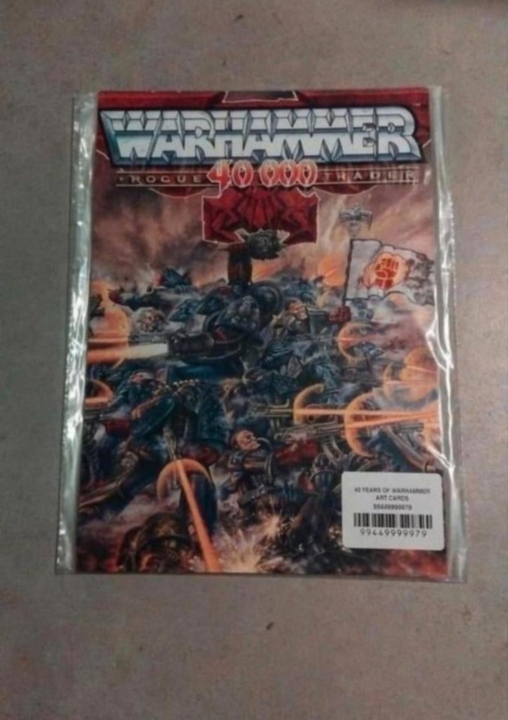 New & Sealed Warhammer 40 years artcard exclusive was a uk w, Ophalen of Verzenden, Nieuw, Warhammer