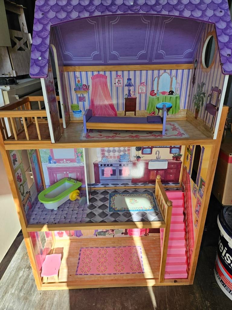 Kidkraft Barbie poppenhuis, Kinderen en Baby's, Speelgoed | Poppenhuizen, Ophalen