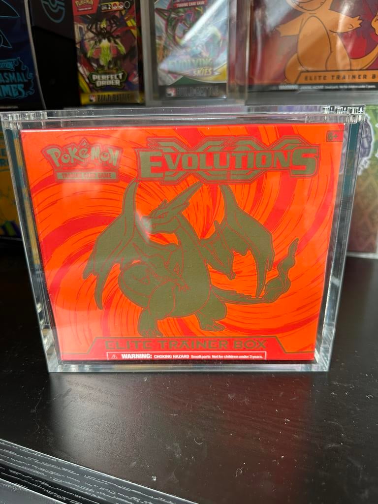 Xy evolutions charizard elite trainer box mint seal + acryl, Ophalen of Verzenden, Nieuw, Boosterbox