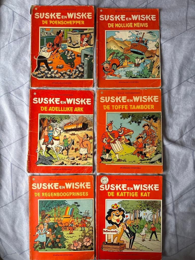 Suske en Wiske stripboeken - 6 stuks, Meerdere stripboeken, Ophalen of Verzenden, Gelezen