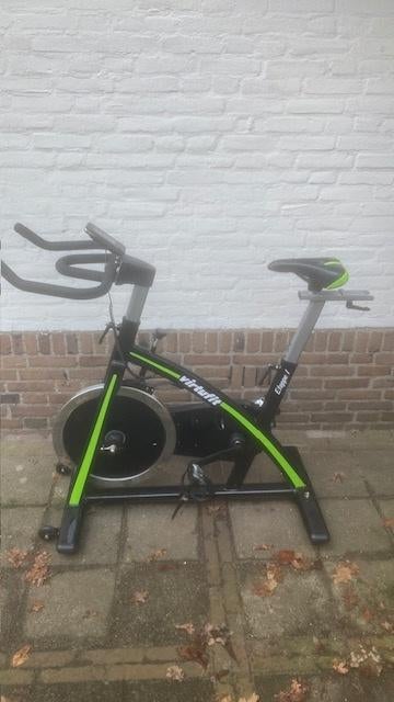 VirtuFit Spinningfiets met DVD's, Ophalen, Gebruikt, Spinningfiets, Metaal