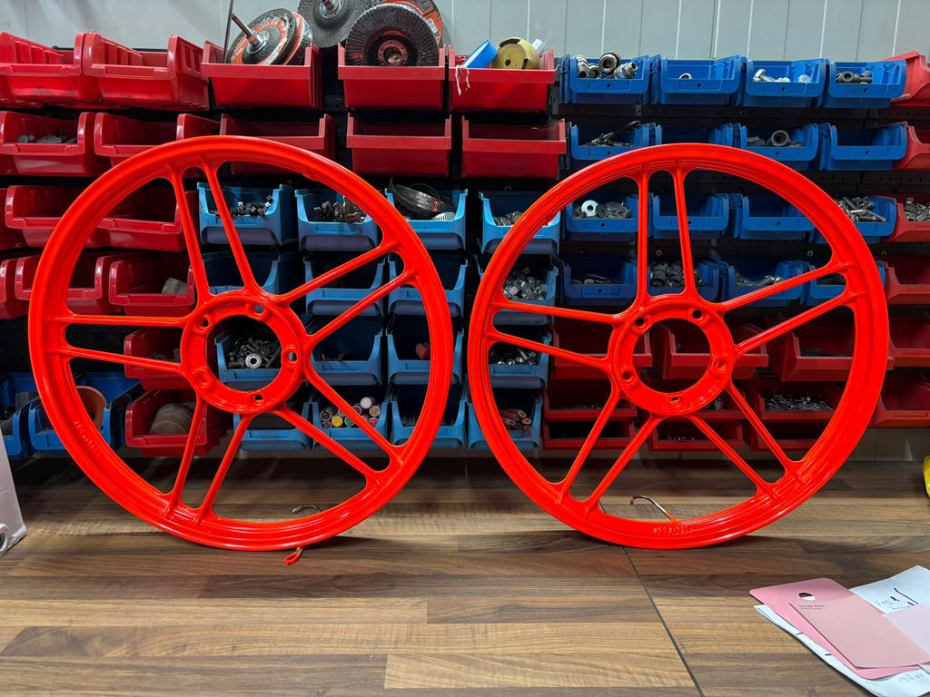 Puch onderdelen poedercoaten, Fietsen en Brommers, Brommeronderdelen | Puch, Zo goed als nieuw, Ophalen of Verzenden