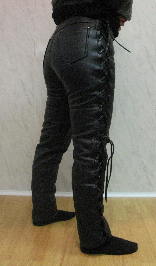 Originele Hein Gericke leren motorbroek met vetersluiting, Motoren, Kleding | Motorkleding, Ophalen of Verzenden, Tweedehands