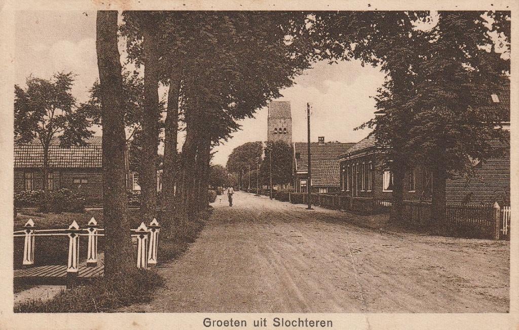 Slochteren, Ophalen of Verzenden, 1920 tot 1940, Gelopen, Groningen