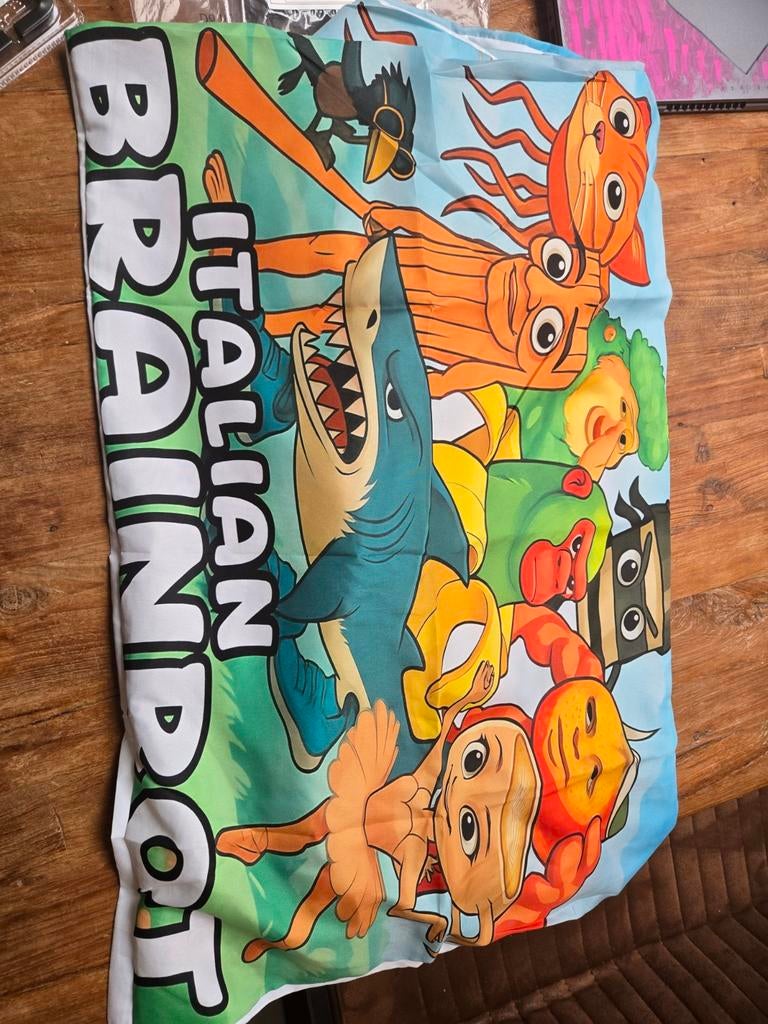 Italian Brainrot Dekbedset, 3 delig. Dekbedovertrek, Dekbedovertrek, Nieuw, Ophalen of Verzenden, Jongetje of Meisje