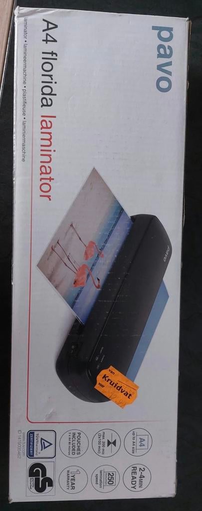 A4 Pavo Florida
laminator, Ophalen of Verzenden, Nieuw