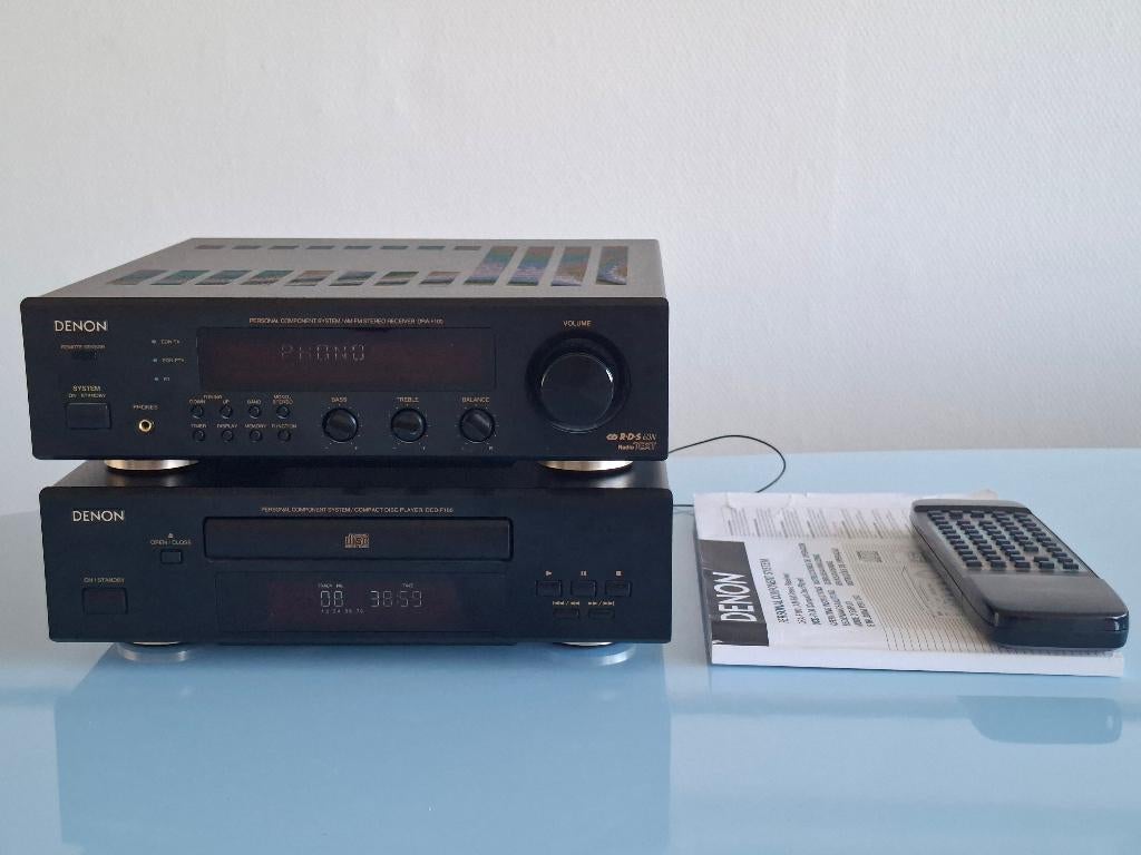 Denon receiver met phono versterker DRA-F100 en CD-speler, Ophalen, Gebruikt, Denon, Losse componenten
