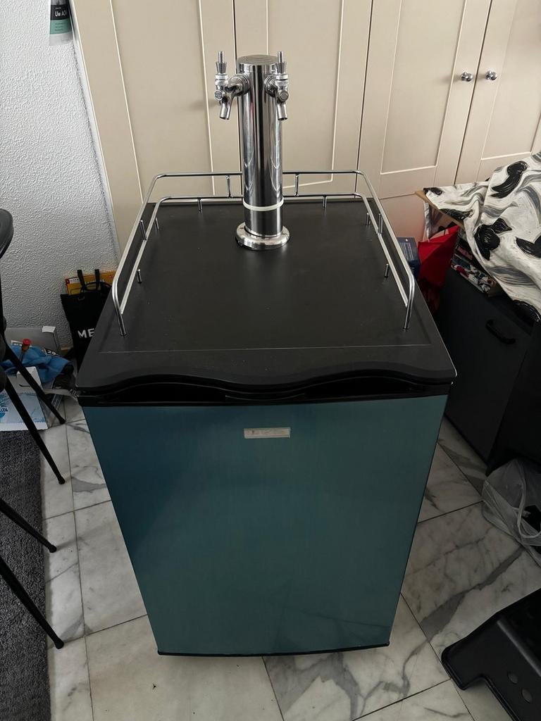 Klarstein Big Spender Double biertap met koelkast, Witgoed en Apparatuur, Thuistaps, Ophalen, Zo goed als nieuw, Overige merken