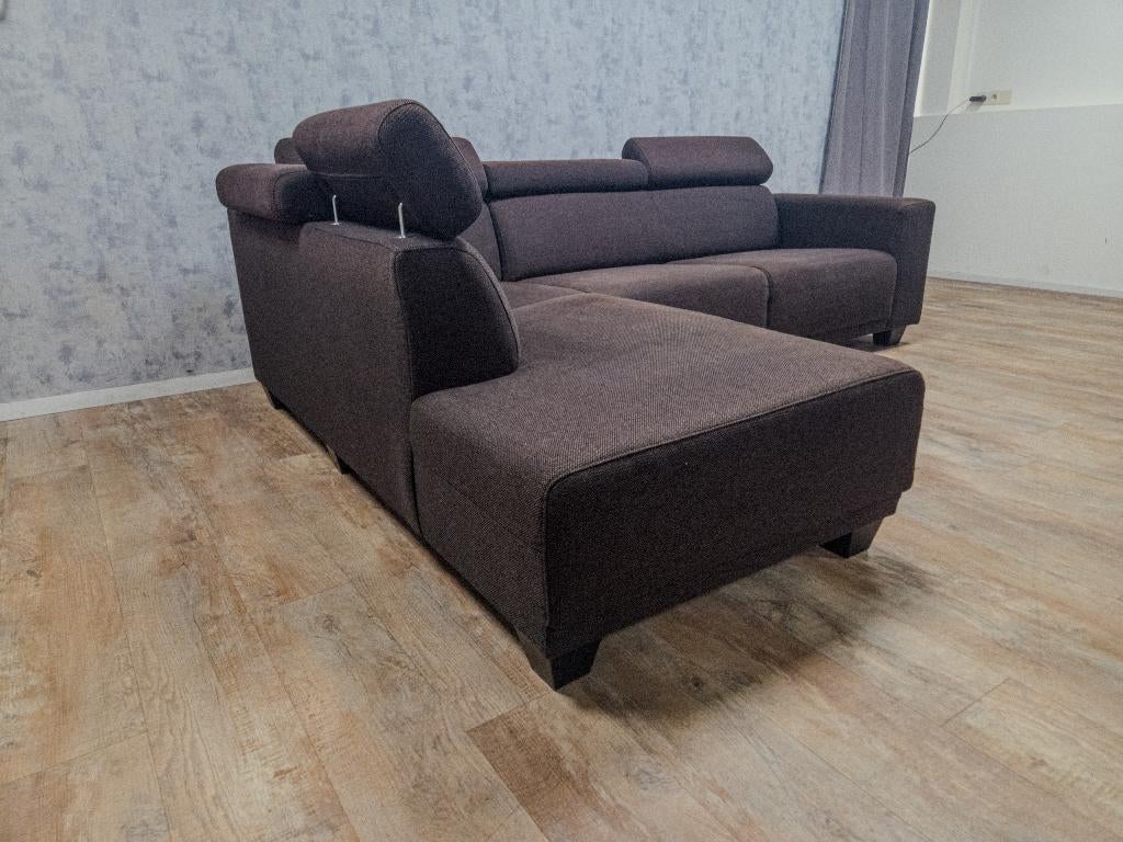 GRATIS BEZORGEN - Mooi Bruin Hoekbank, Info@banxtel.nl, Gebruikt, Hoekbank, Hoekbank