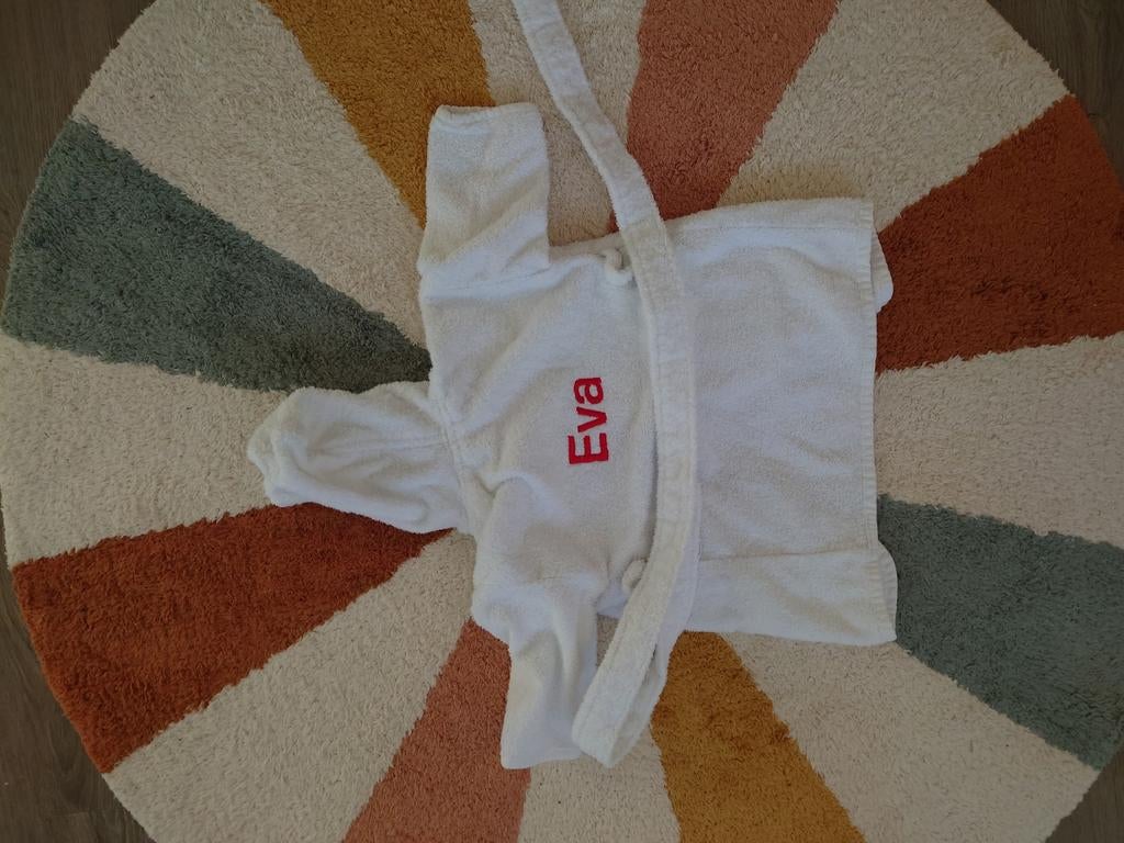 Badjas baby gepersonaliseerd Eva, Ophalen of Verzenden, Zo goed als nieuw, Meisje, Pakje