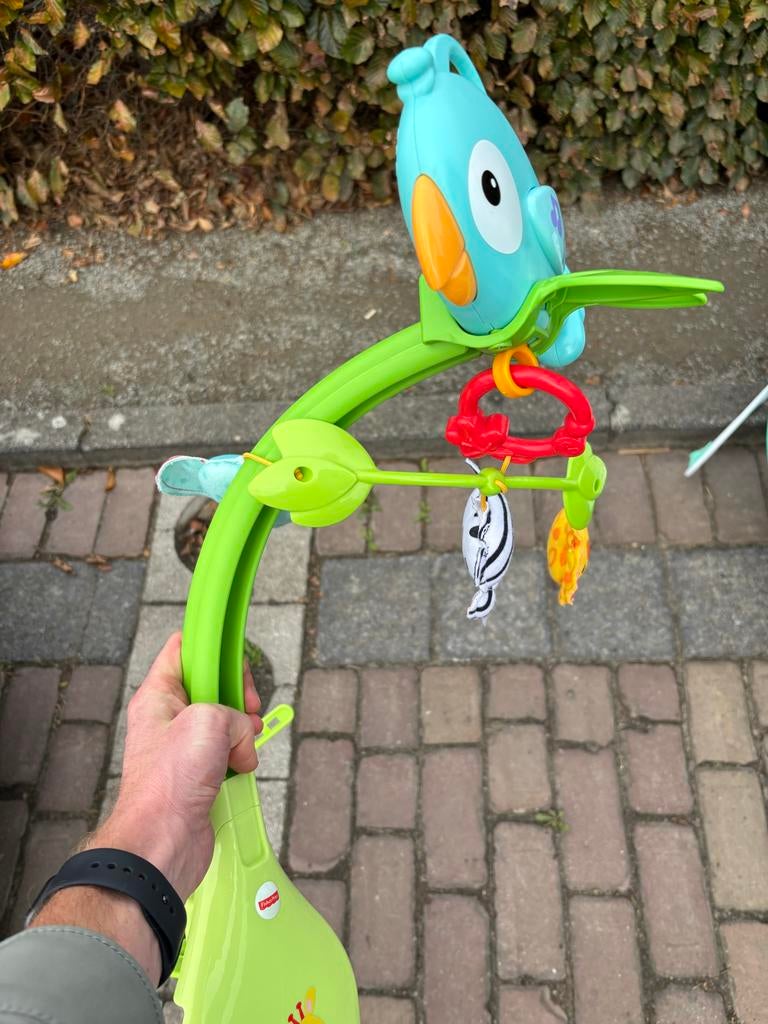 Fisher-Price baby mobiel met vogel en speeltjes, Kinderen en Baby's, Speelgoed | Babyspeelgoed, Gebruikt, Mobiel, Ophalen of Verzenden