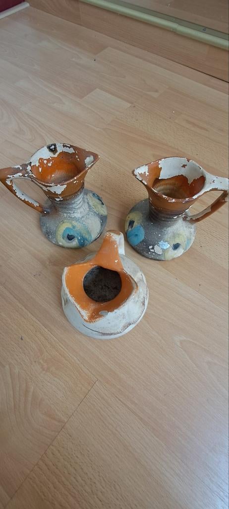 Drie antieke keramieken kannen, Antiek en Kunst, Antiek | Keramiek en Aardewerk, Ophalen of Verzenden