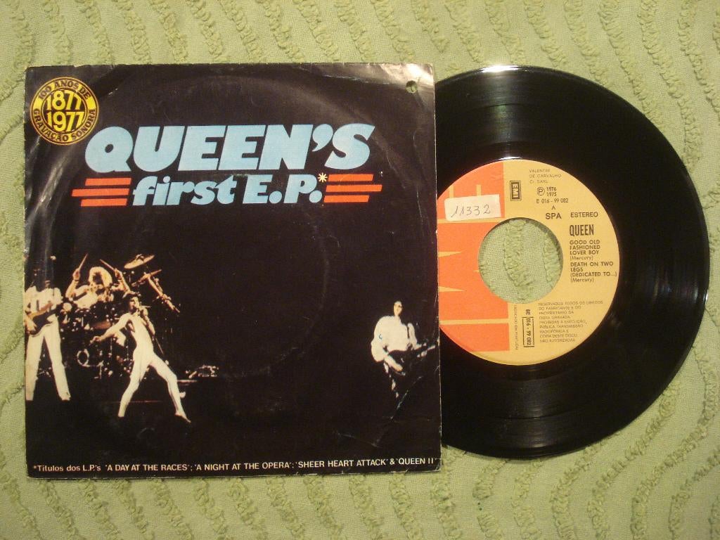 Queen 7" Vinyl First EP: ‘Good Old Fashioned…’ (Portugal), Cd's en Dvd's, Vinyl Singles, Gebruikt, EP, Rock en Metal, 7 inch, Ophalen of Verzenden