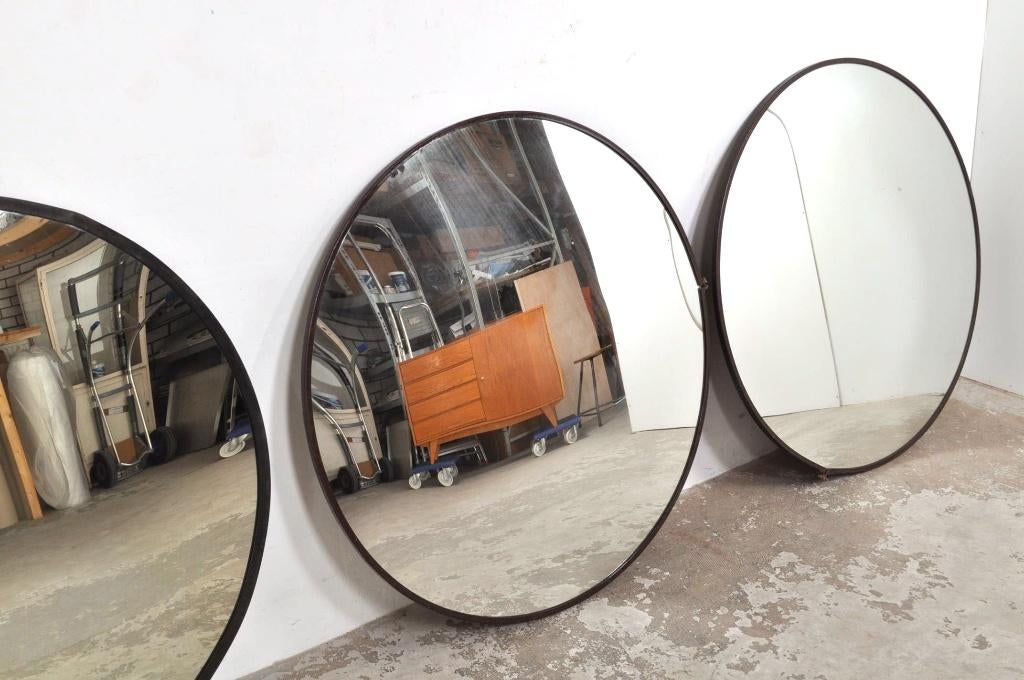 Convex mirror industriële bolle spiegels spiegel 121 cm, Gebruikt, 100 tot 150 cm, Rond, Ophalen of Verzenden