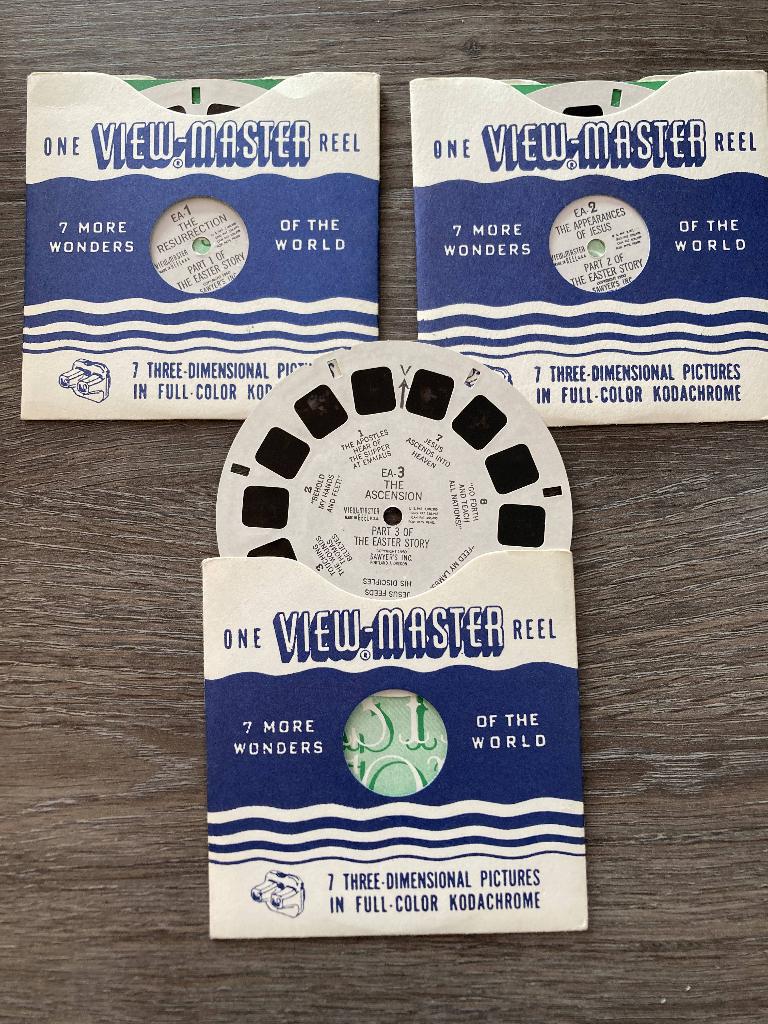 viewmasterschijfjes pasen, Ophalen of Verzenden, Zo goed als nieuw, Meerdere kaarten