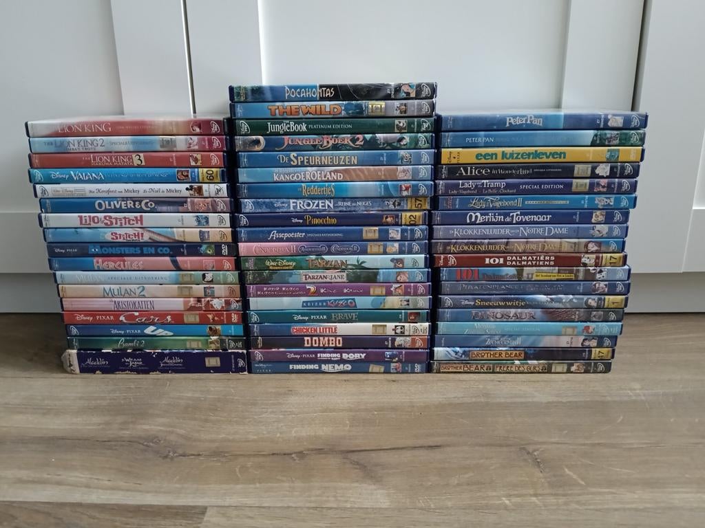 Originele Disney dvd's, ruim 50 stuks, Alle leeftijden, Ophalen of Verzenden, Gebruikt