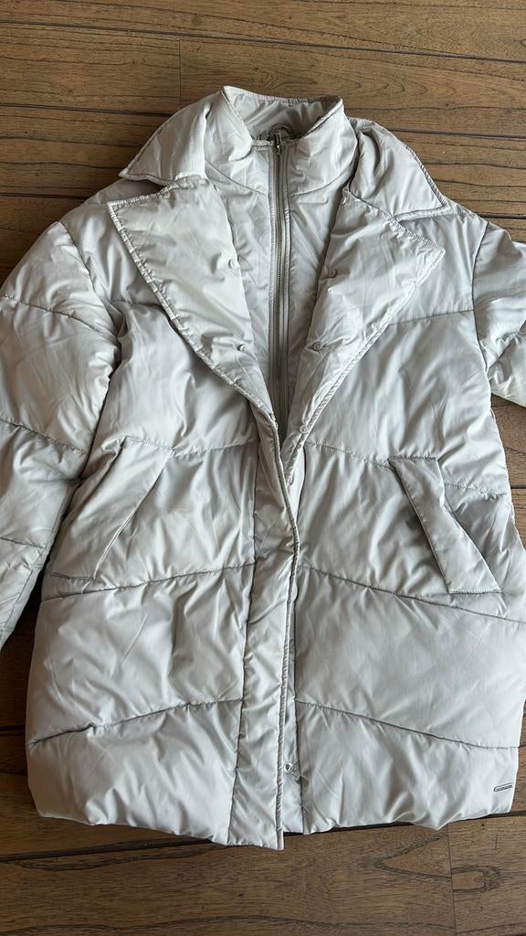 Rino & Pelle jas 42 beige gewatteerd dons, Kleding | Dames, Jassen | Winter, Ophalen of Verzenden, Zo goed als nieuw, Maat 42/44 (L)