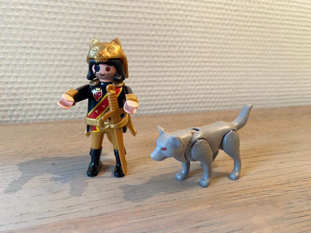 Playmobil 4644 - Krijger met wolf - compleet, Ophalen of Verzenden, Zo goed als nieuw, Complete set
