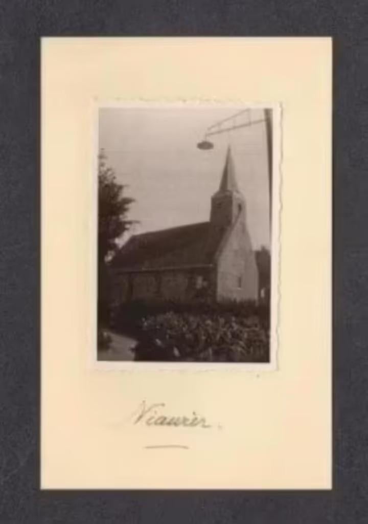 Foto Niawier Friesland Hervormde Kerk Jaren 30., Foto, Ophalen of Verzenden, Zo goed als nieuw, Gebouw