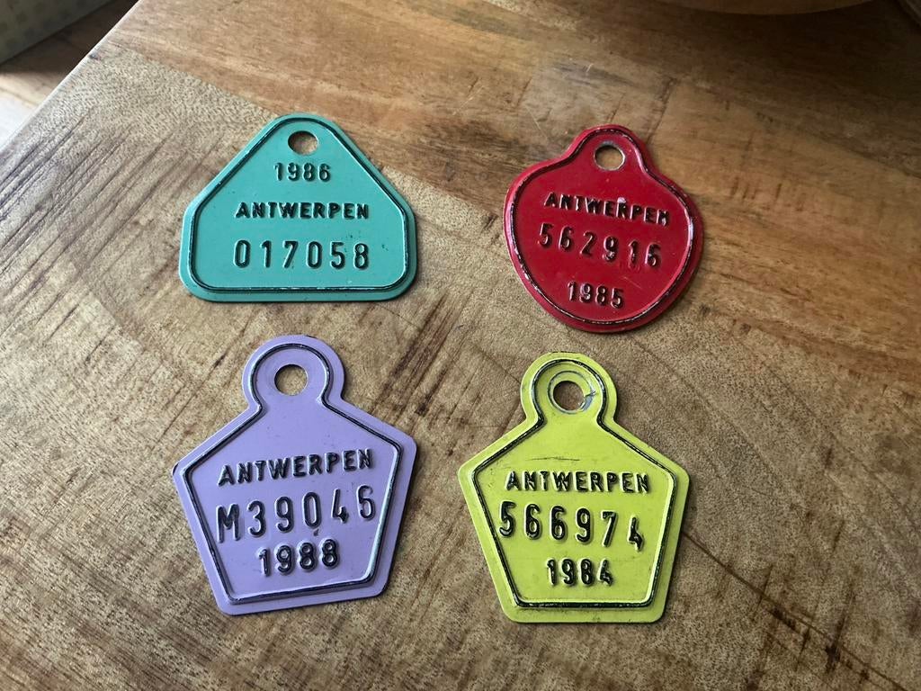 Vintage fietsplaatjes., Ophalen of Verzenden