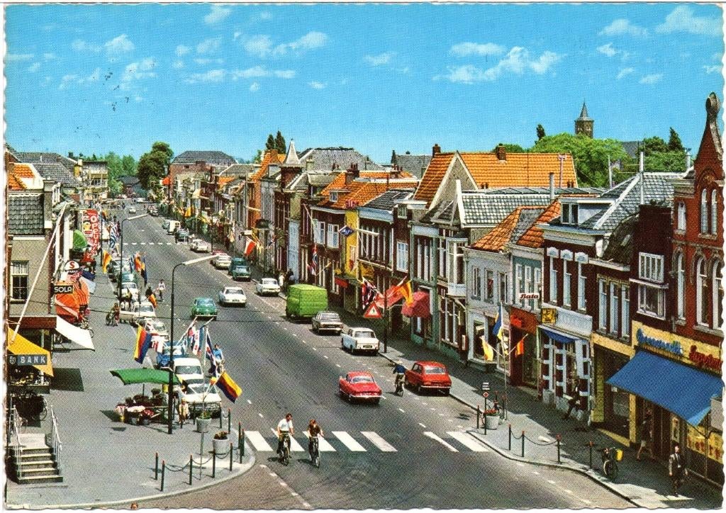 Overberg Hoofdstraat, Verzamelen, Ansichtkaarten | Nederland, Ophalen of Verzenden, Gelopen, Utrecht