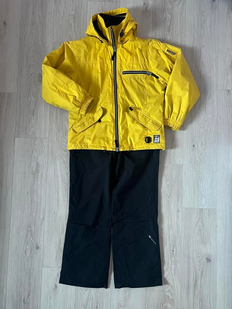 Vintage INQ Ski Pak - Geel/Zwart maat M, Kleding | Dames, Wintersportkleding, Ophalen of Verzenden, Gedragen, Maat 38/40 (M), Pak