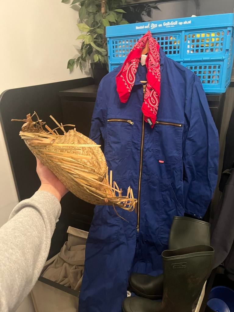 Boeren outfit (orgineel) Carnaval!!! 54, Ophalen of Verzenden, Zo goed als nieuw, Maat 52/54 (L)