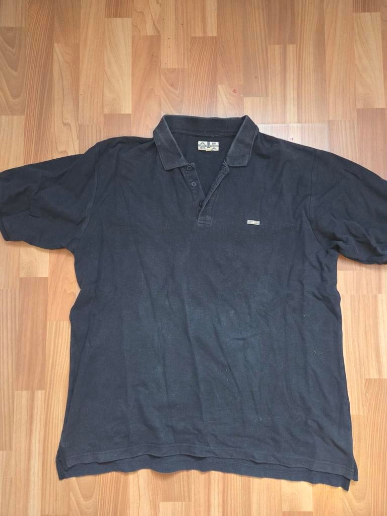 Zwart Polo Shirt - Gedragen, Maat XXXL, Ophalen of Verzenden, Gebruikt, Ajax, Shirt