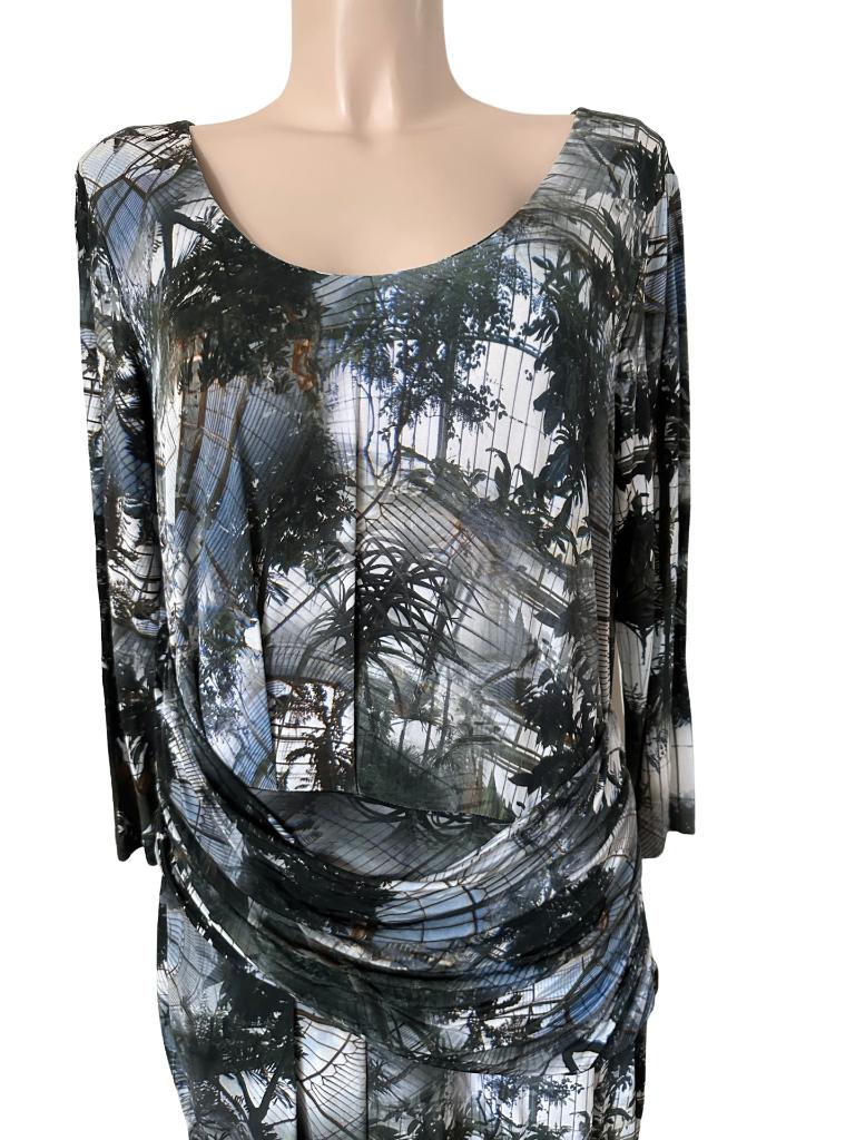 Escada jurk XL, Maat 46/48 (XL) of groter, Ophalen of Verzenden, Zo goed als nieuw, Grijs