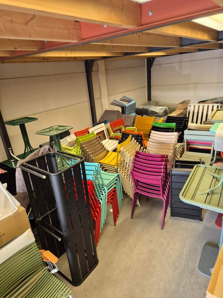 Gebruikte fermob stoelen/armstoelen/tafels  grootste keus, Ophalen, Gebruikt, Aluminium