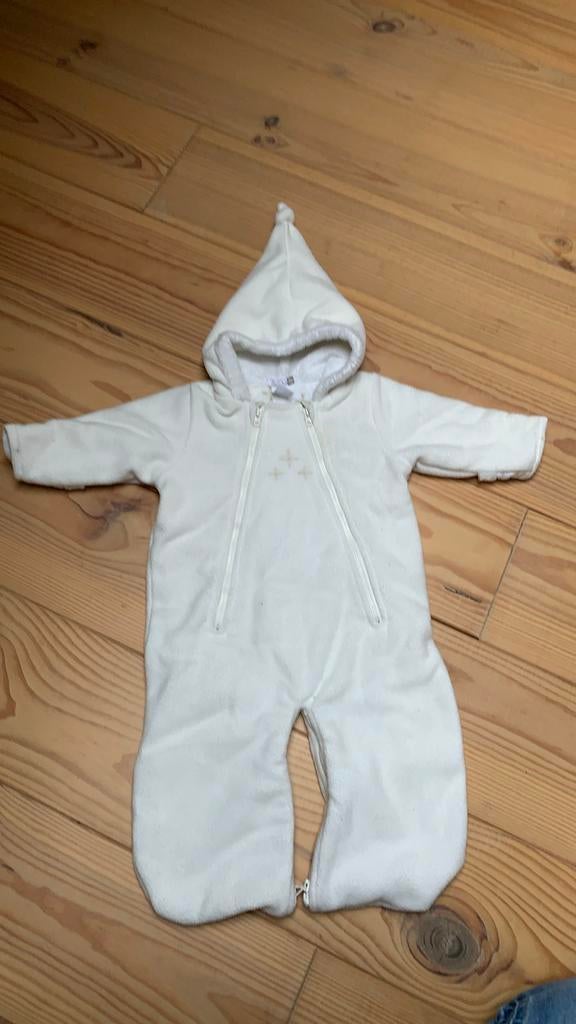 Witte creme kleurig H&M baby onesie maat 56 sneeuwpakje, Ophalen of Verzenden, Zo goed als nieuw, H&M, Jongetje of Meisje