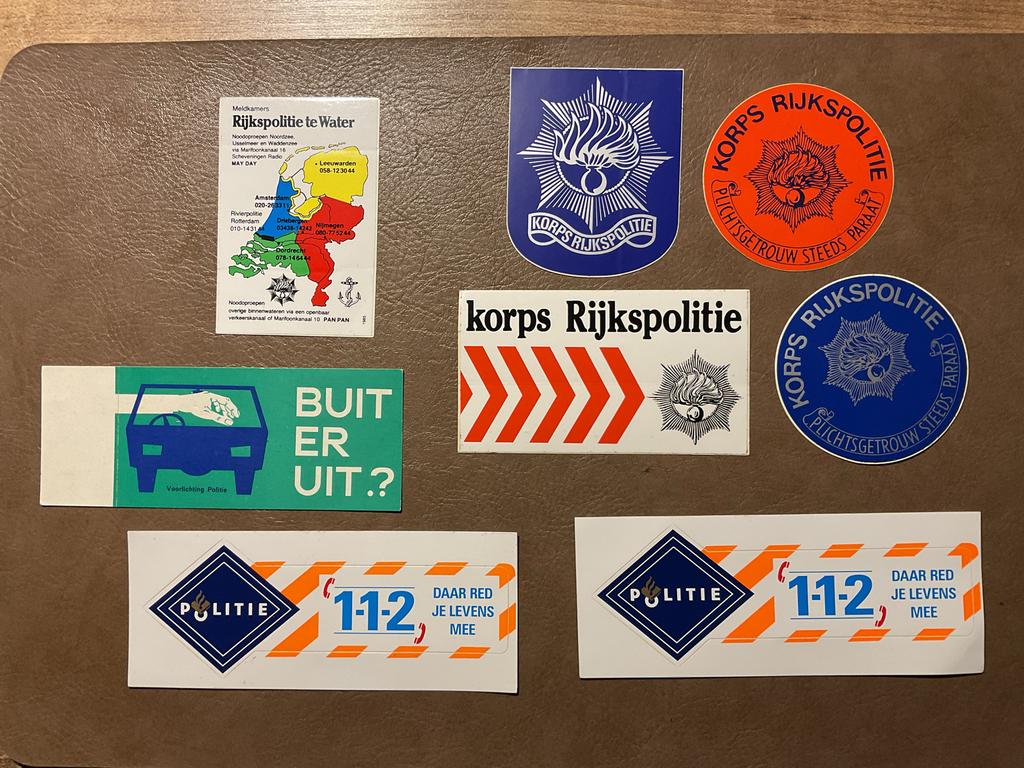 Collectie Rijkspolitie Stickers en Informatie, Ophalen of Verzenden, Overige soorten, Nederland, Overige typen