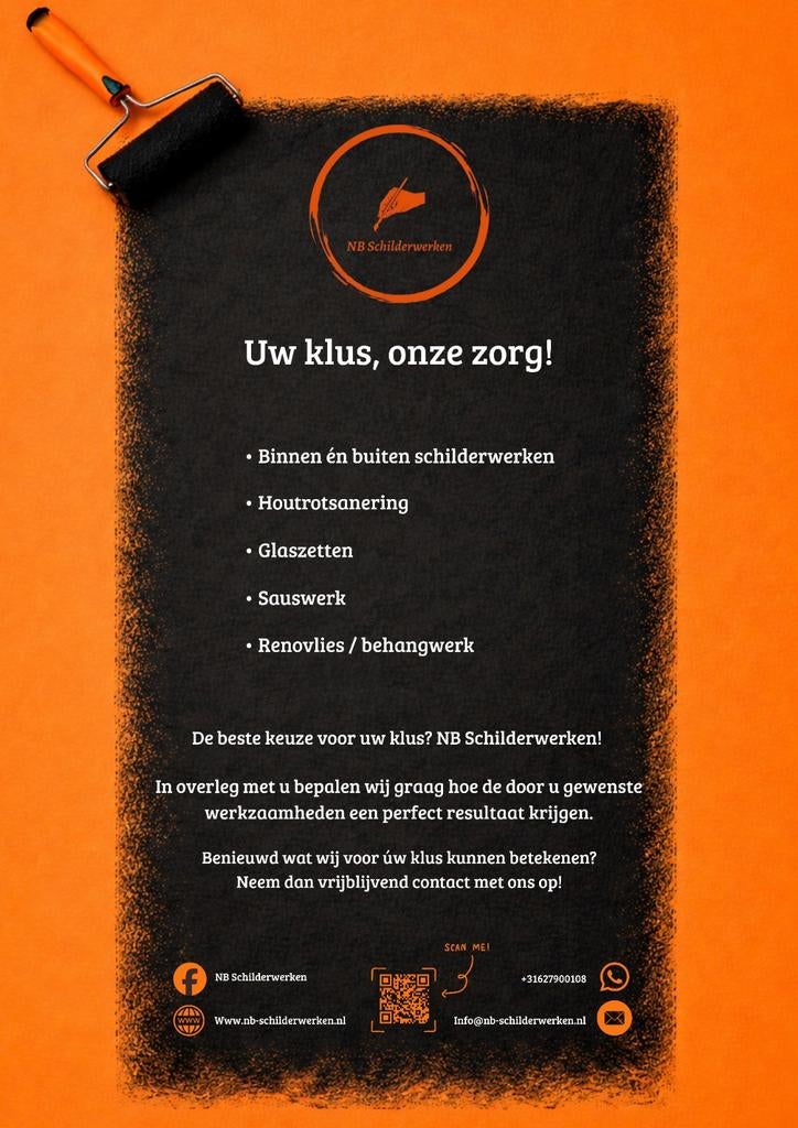 NB Schilderwerken Nieuwegein|Schilder/behanger gezocht |, Diensten en Vakmensen, Schilders en Behangers, Garantie, Behangen