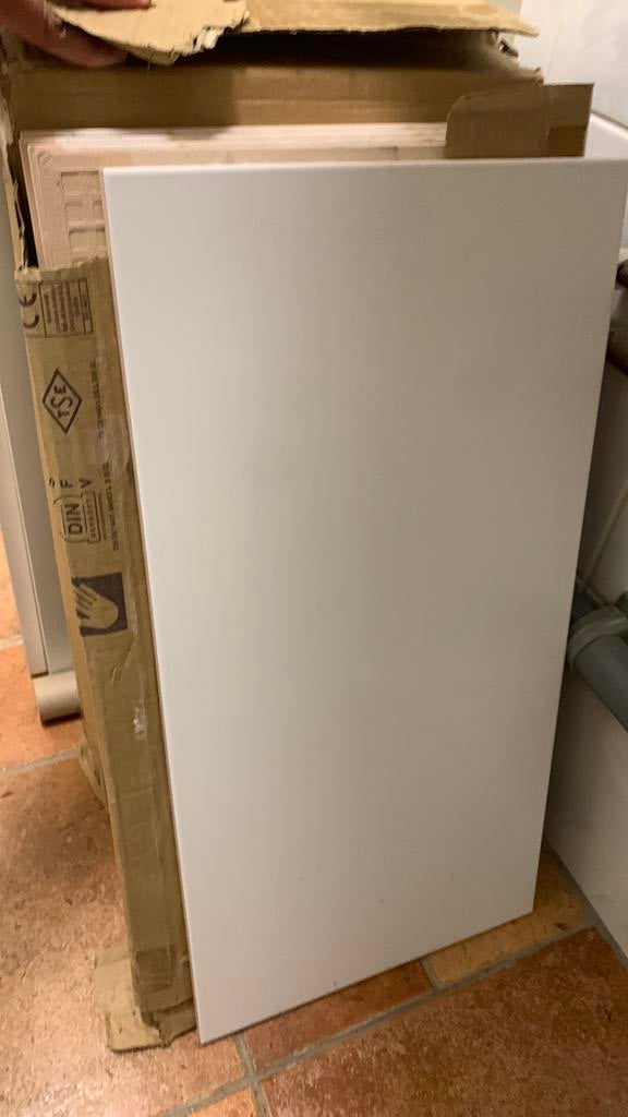 Tegels wit 30x60 3 m2 17 stuks, Ophalen, 40 tot 60 cm, Wandtegels, Nieuw