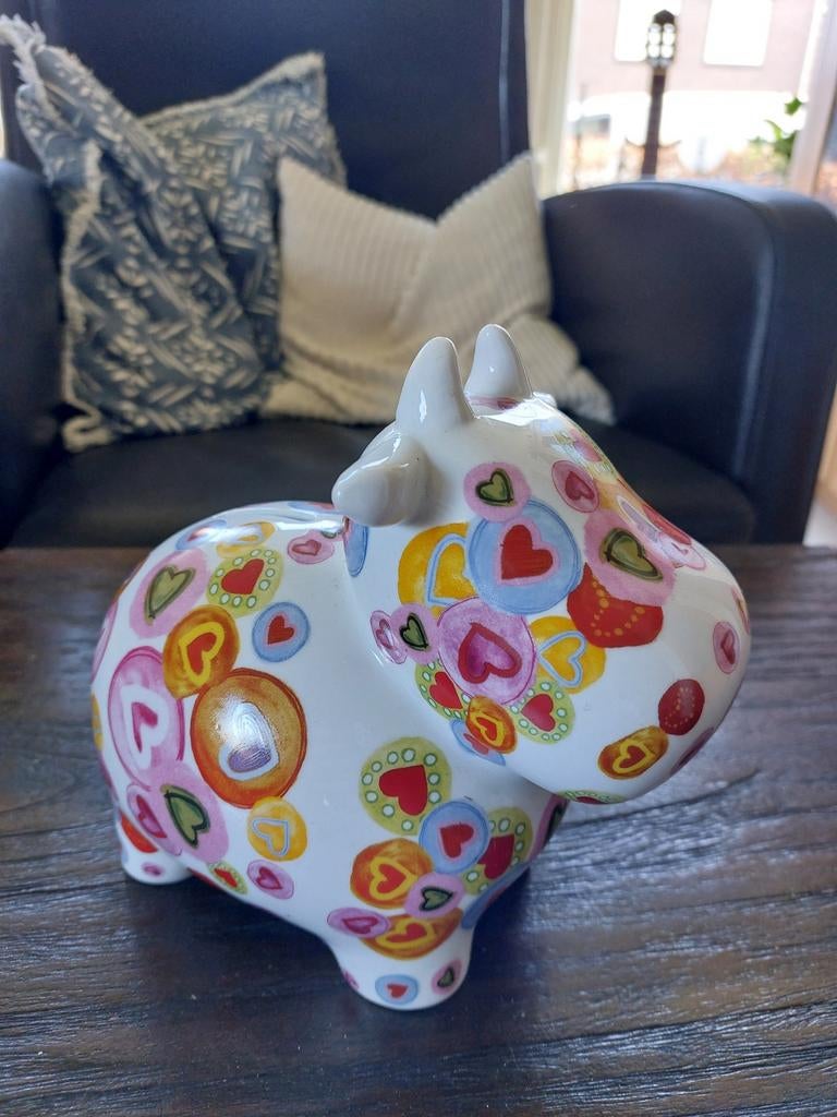 Leuke decoratieve koe spaarpot, Overige materialen, Minder dan 50 cm, Minder dan 50 cm, Ophalen of Verzenden