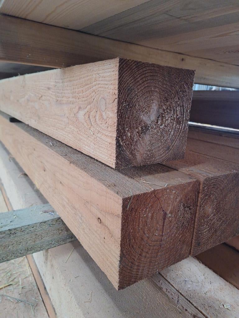 Douglas palen 15 x 15, Ophalen of Verzenden, Nieuw, 250 cm of meer, Palen