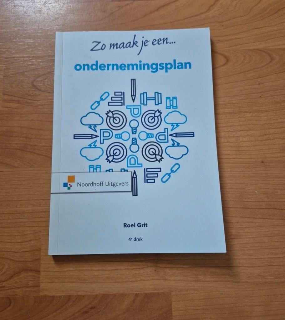 Zo maak je een ondernemingsplan isbn 9789001120382, Zo goed als nieuw, Noordhoff Uitgevers, Beta, HBO