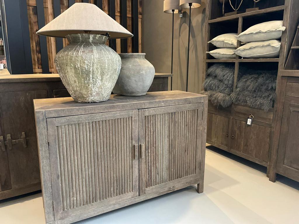 Landelijk vintage industrieel meubels,decoratie spiegels, Ophalen of Verzenden, Zo goed als nieuw, Metaal, Minder dan 50 cm