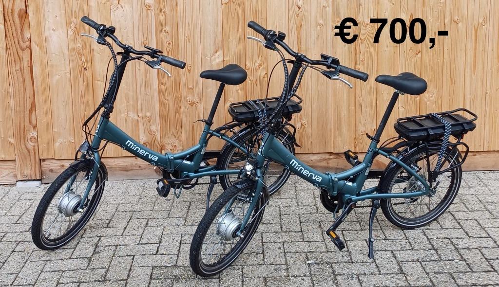 2x 2e hands elektrische vouwfietsen 1 jaar oud, Gebruikt, Minder dan 47 cm, 50 km per accu of meer, Ophalen